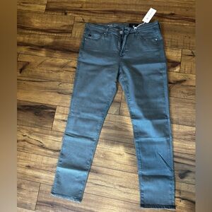 AG Adriano Goldschmied Women's gray blue Prima Ankle Cigarette Leg 32 R